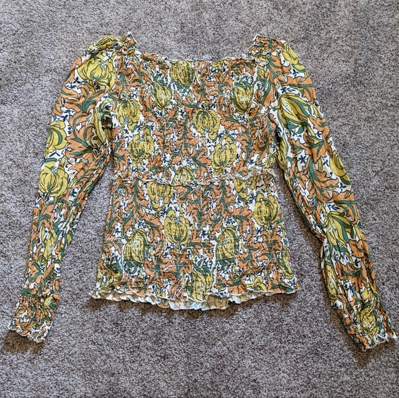 Anthropologie Smocked Top Size XL - Picture 5 of 6